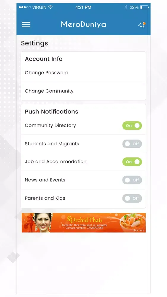 Captures d'écran de MeroDuniya-a community portal
