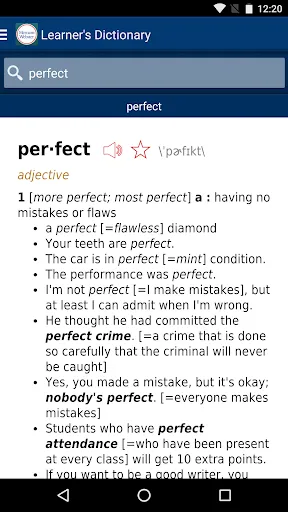Learner's Dictionary - English Screenshots