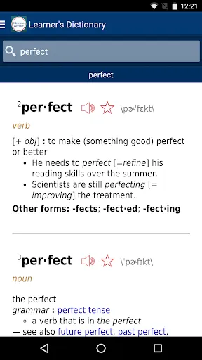 Learner's Dictionary - English Screenshots
