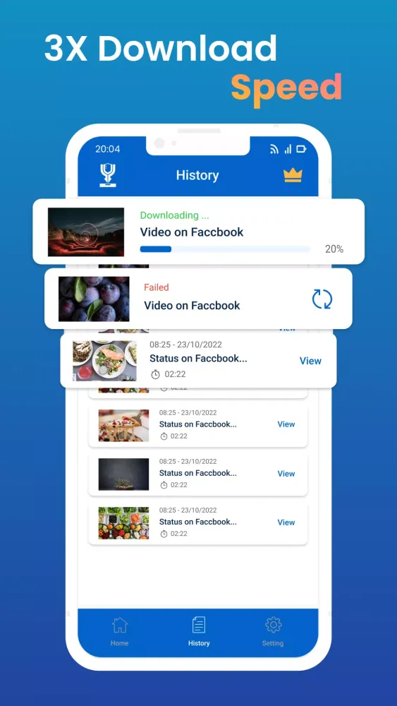 Screenshot di Facebook Video Downloader app