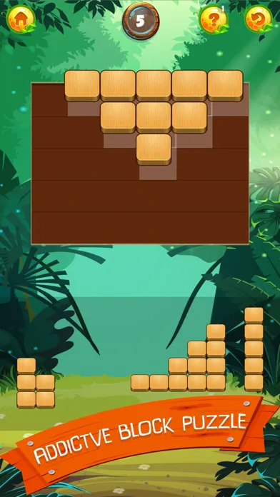 Wood Block Jungle: Puzzle Game Screenshots