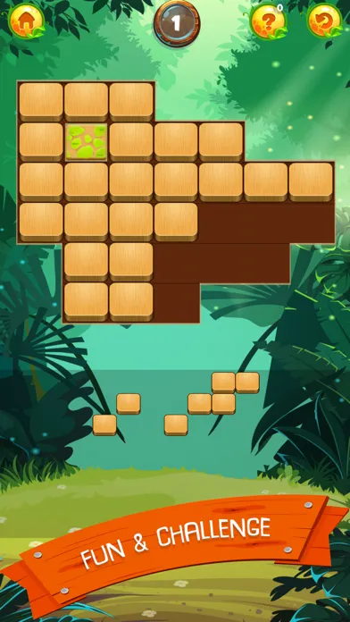 Wood Block Jungle: Puzzle Game Screenshots