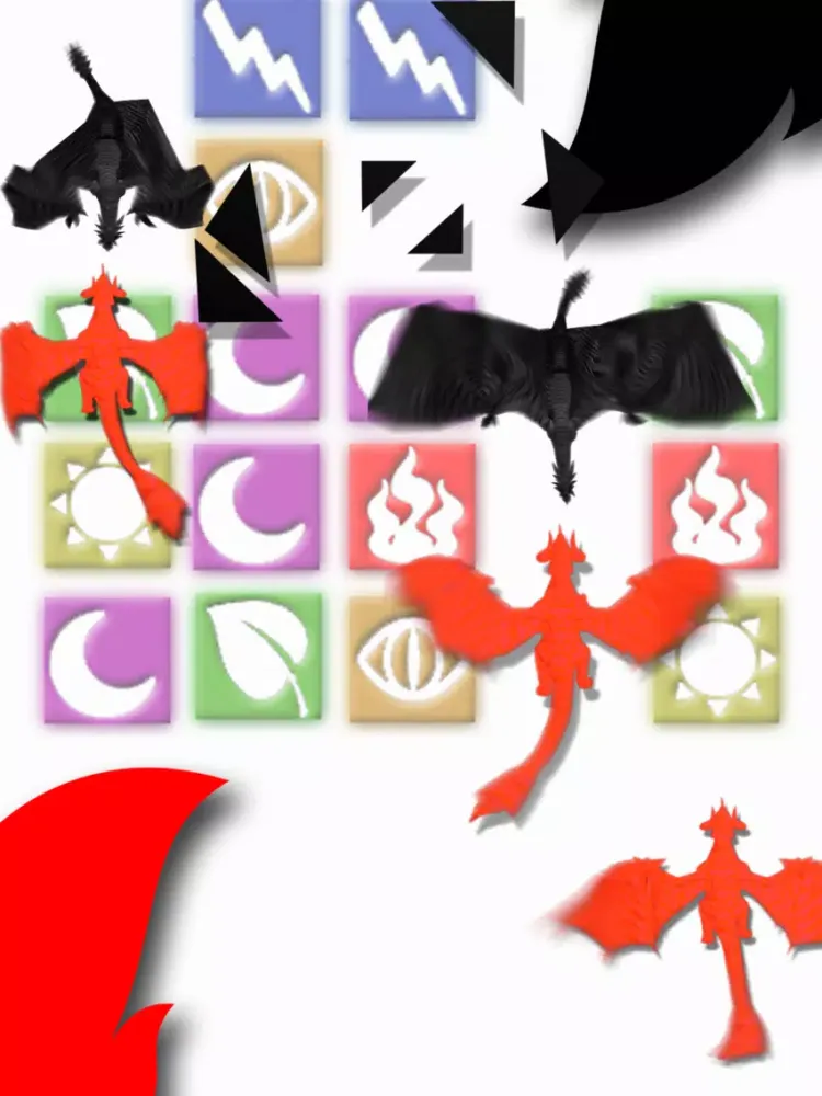 Tangkapan layar Attack Dragons iPad 