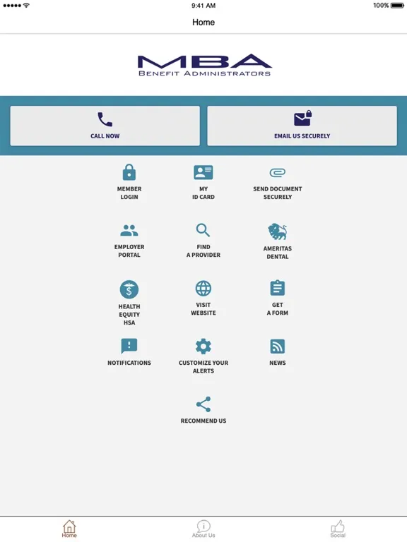 MBA Administrators iPad  Screenshots