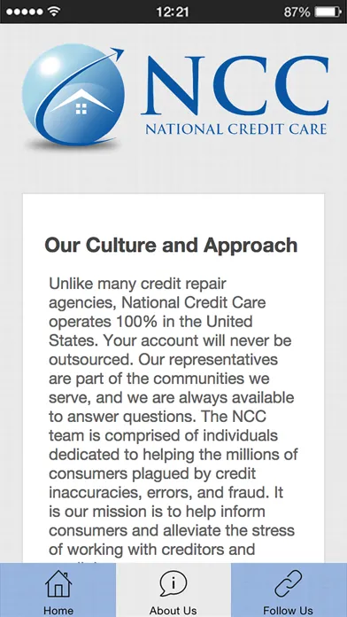 Tangkapan layar National Credit Care