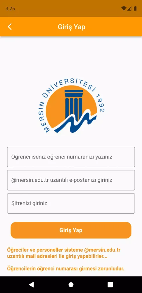 Mersin Üniversitesi Screenshots