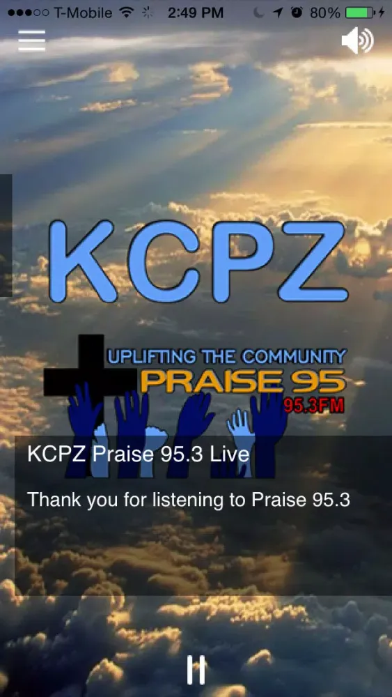 Zrzuty ekranu KCPZ Praise 95.3
