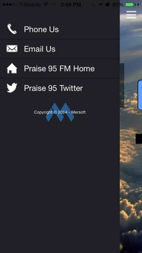 Zrzuty ekranu KCPZ Praise 95.3