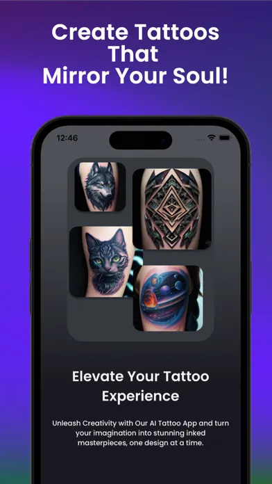 Zrzuty ekranu AI Tattoo Studio