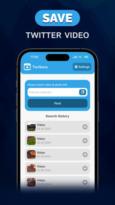 Capturas de tela do TwiSave: Twitter Video Saver