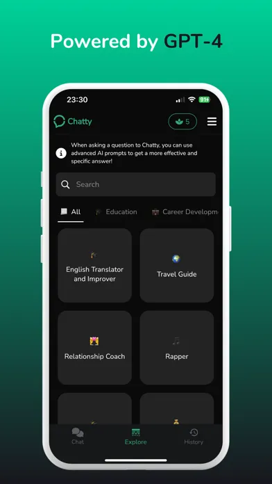Captures d'écran de Chatty: AI Assistant