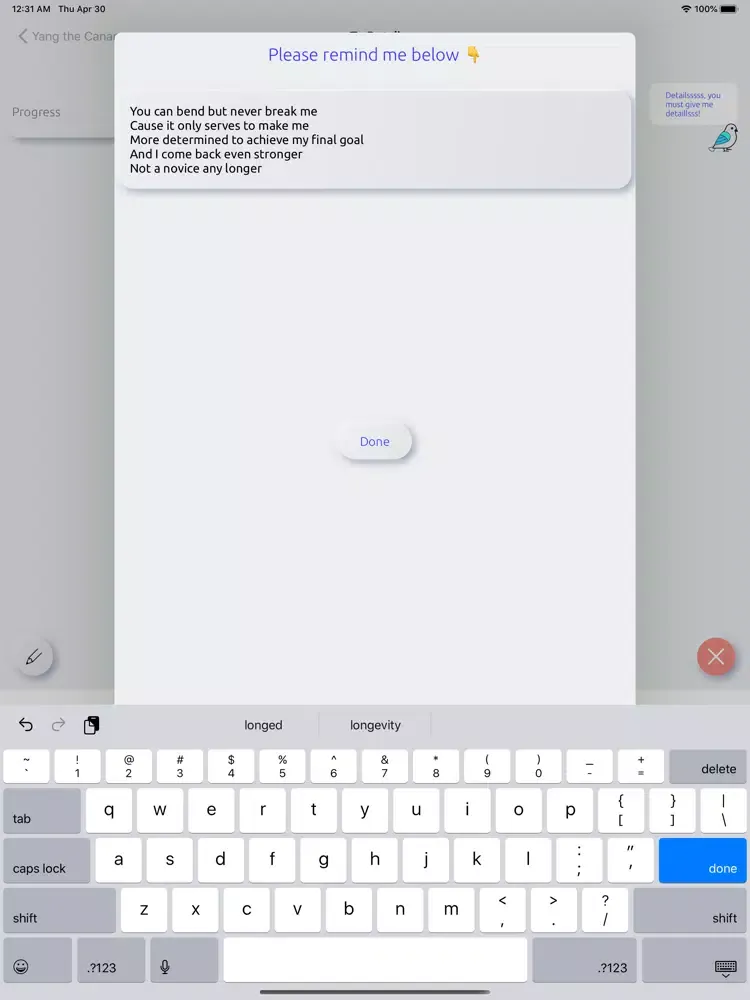 Yang The Canary iPad  Screenshots