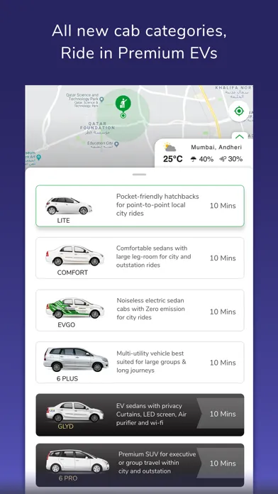 تصاویر Meru Cabs-Local and Outstation