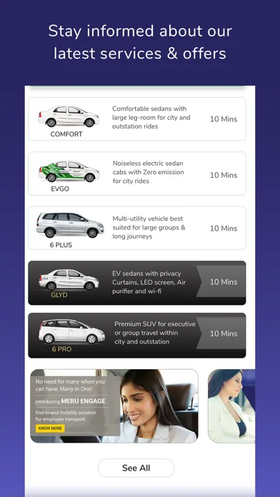 تصاویر Meru Cabs-Local and Outstation