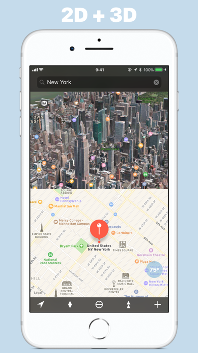 Capturas de tela do We Maps 04 | 3D + 2D World Map