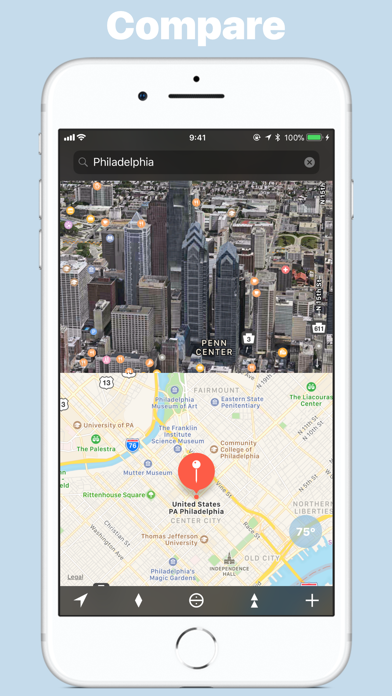 Capturas de tela do We Maps 04 | 3D + 2D World Map