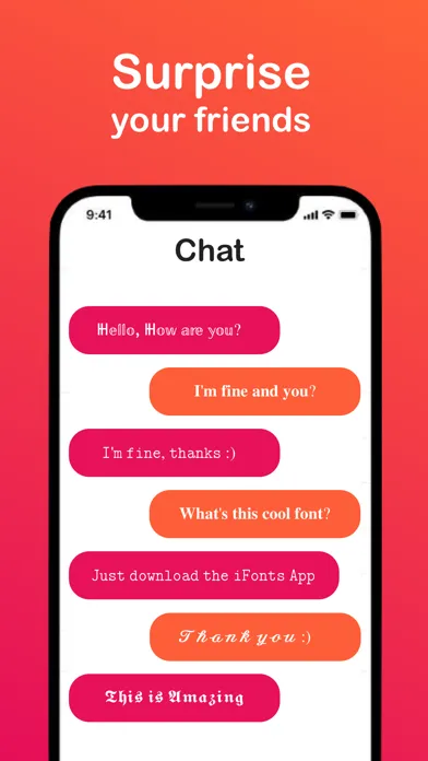 xFonts: Font styles for Iphone应用截图