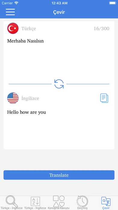 Captures d'écran de Turkish English Dictionary!