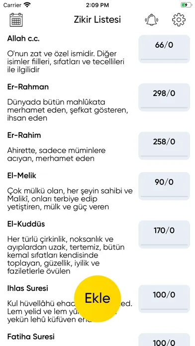 Zikirmatik - Tesbih sayaç Ekran Görüntüleri