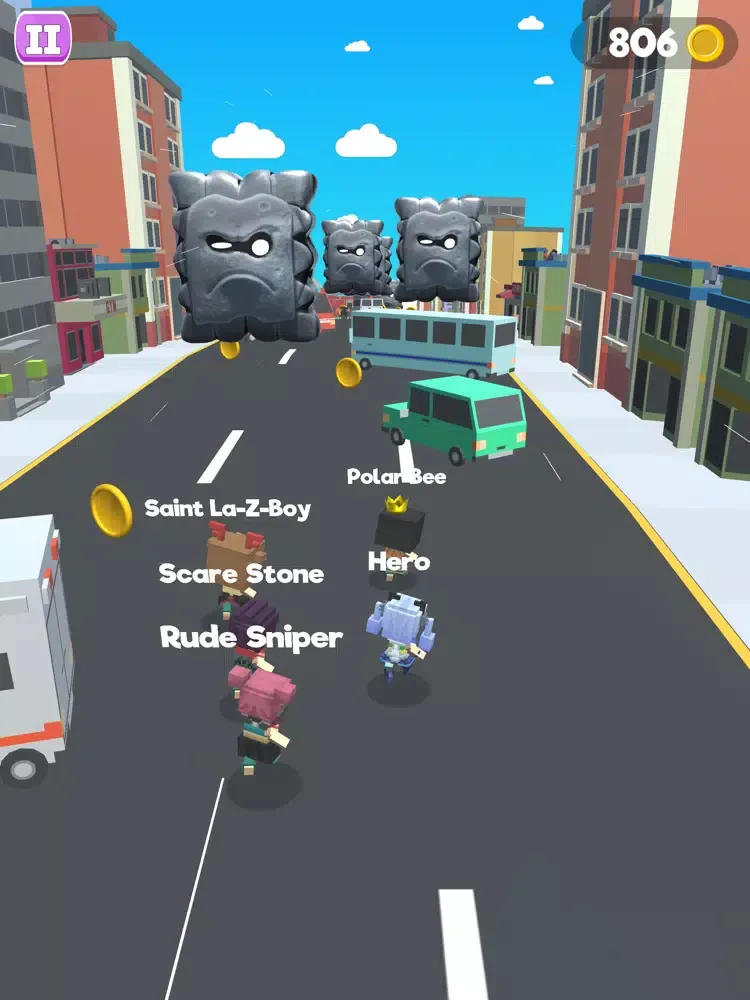 ภาพหน้าจอของ Smashy race 3D iPad 