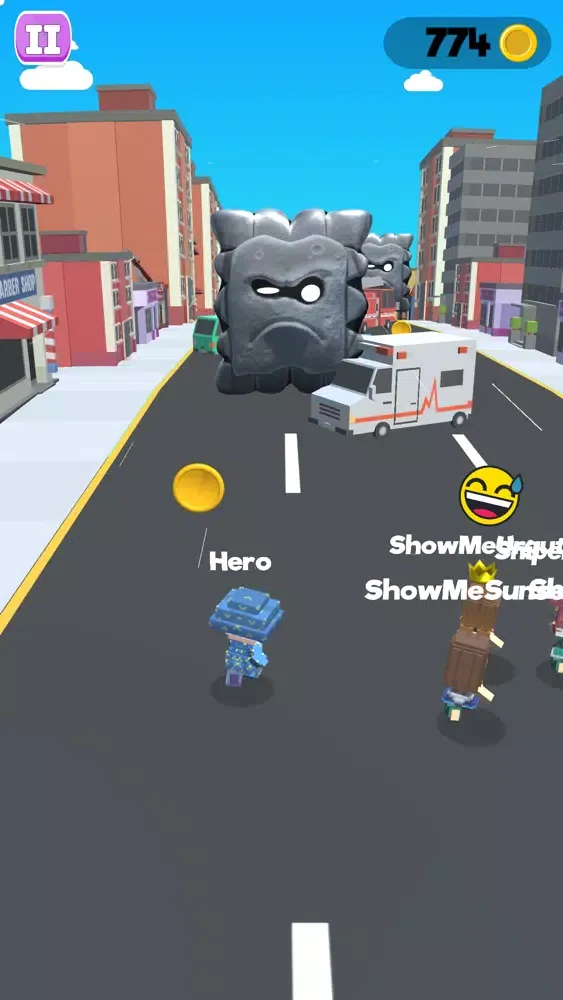 ภาพหน้าจอของ Smashy race 3D