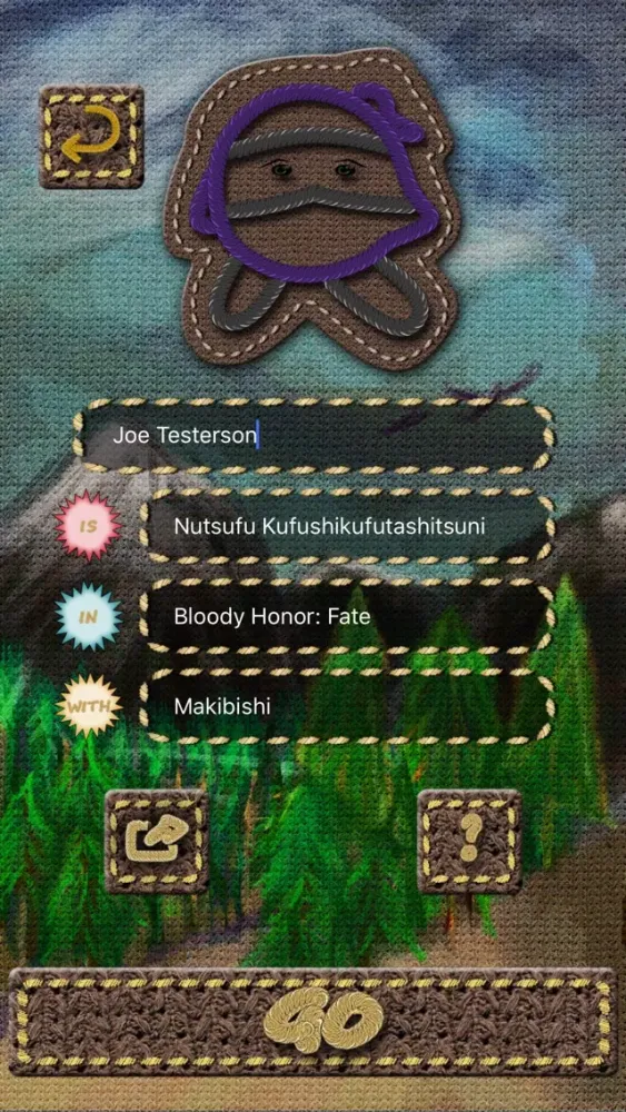 Captures d'écran de NameWeaver: Ninja