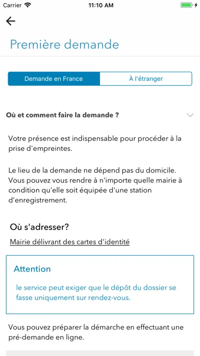 Mes démarches administratives应用截图