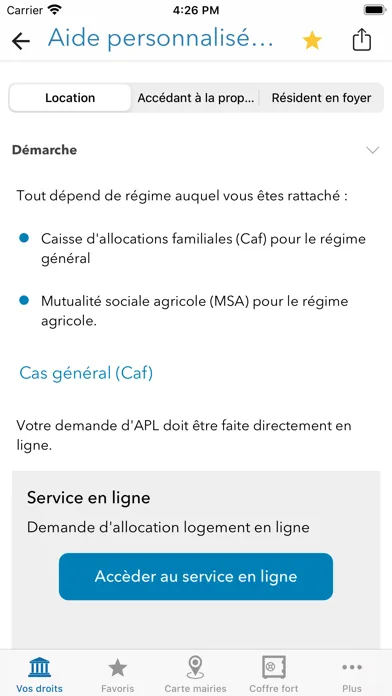 Mes démarches administratives应用截图