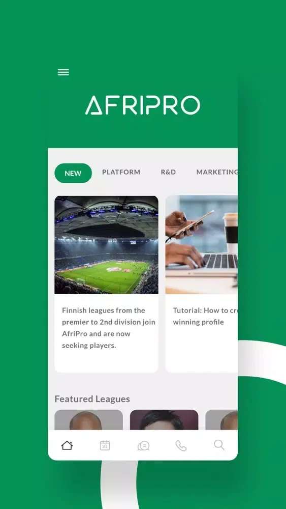 Ảnh chụp màn hình của AfriPro