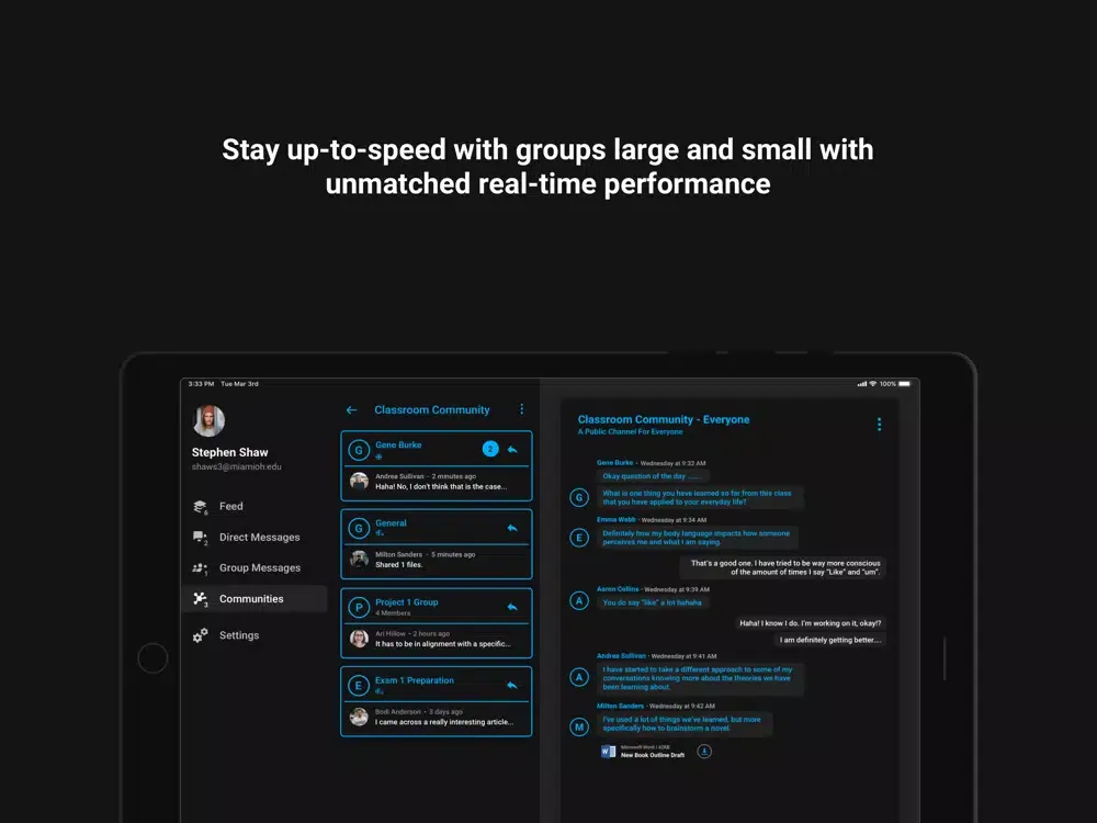 Capturas de tela do Mesh - Collaboration Platform iPad 