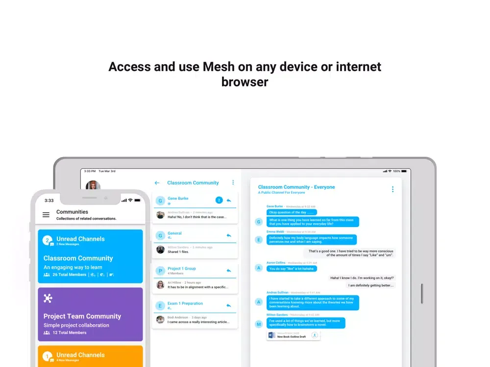 Capturas de tela do Mesh - Collaboration Platform iPad 
