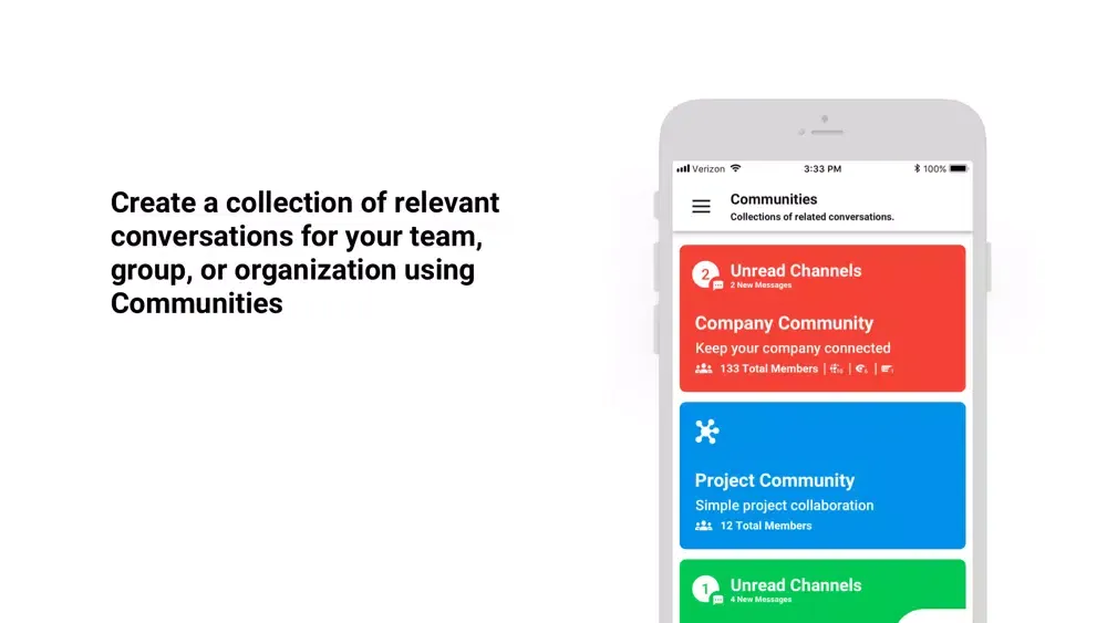 Capturas de tela do Mesh - Collaboration Platform
