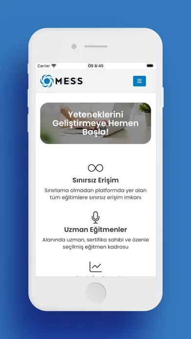 Ảnh chụp màn hình của MESS Kampüs