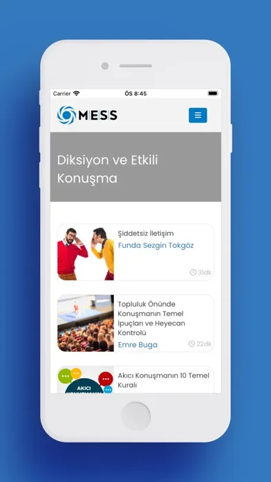 Ảnh chụp màn hình của MESS Kampüs