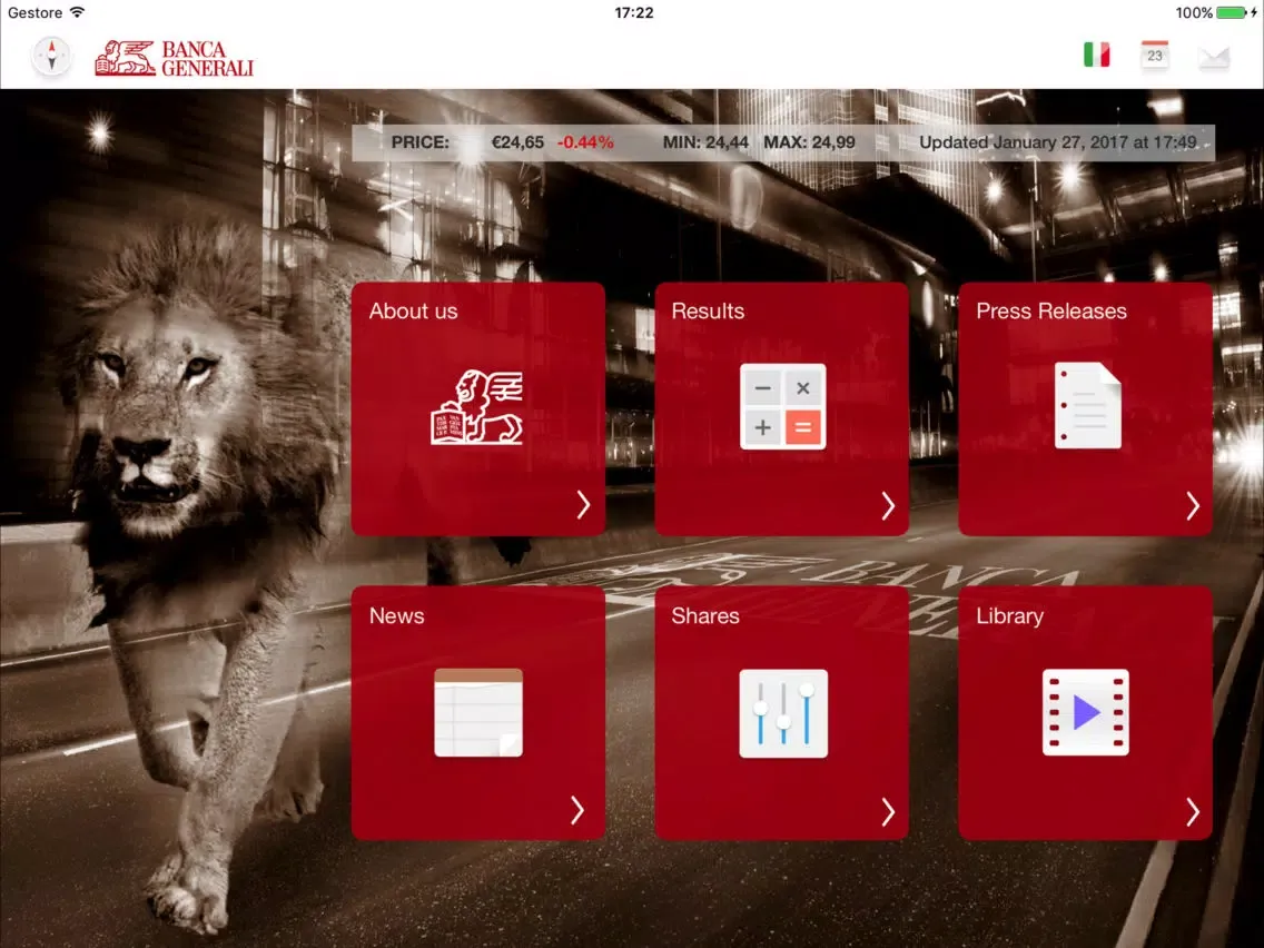 Banca Generali Investor App iPad 应用截图