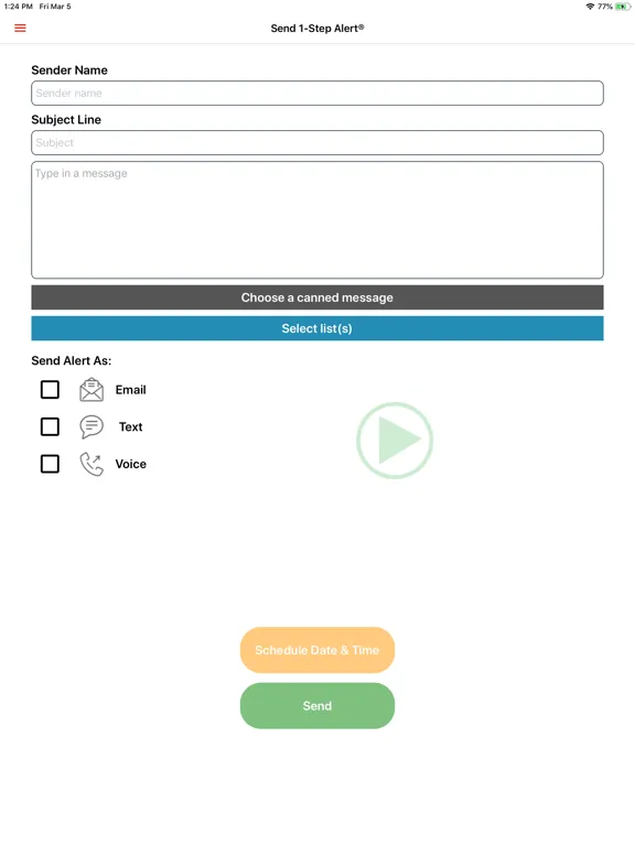 ภาพหน้าจอของ K12 Alerts iPad 