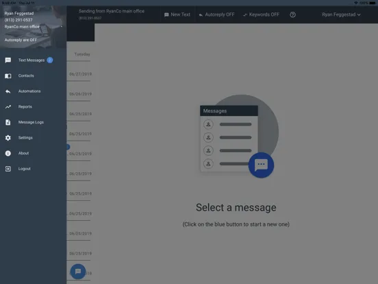 Message Portal iPad  スクリーンショット
