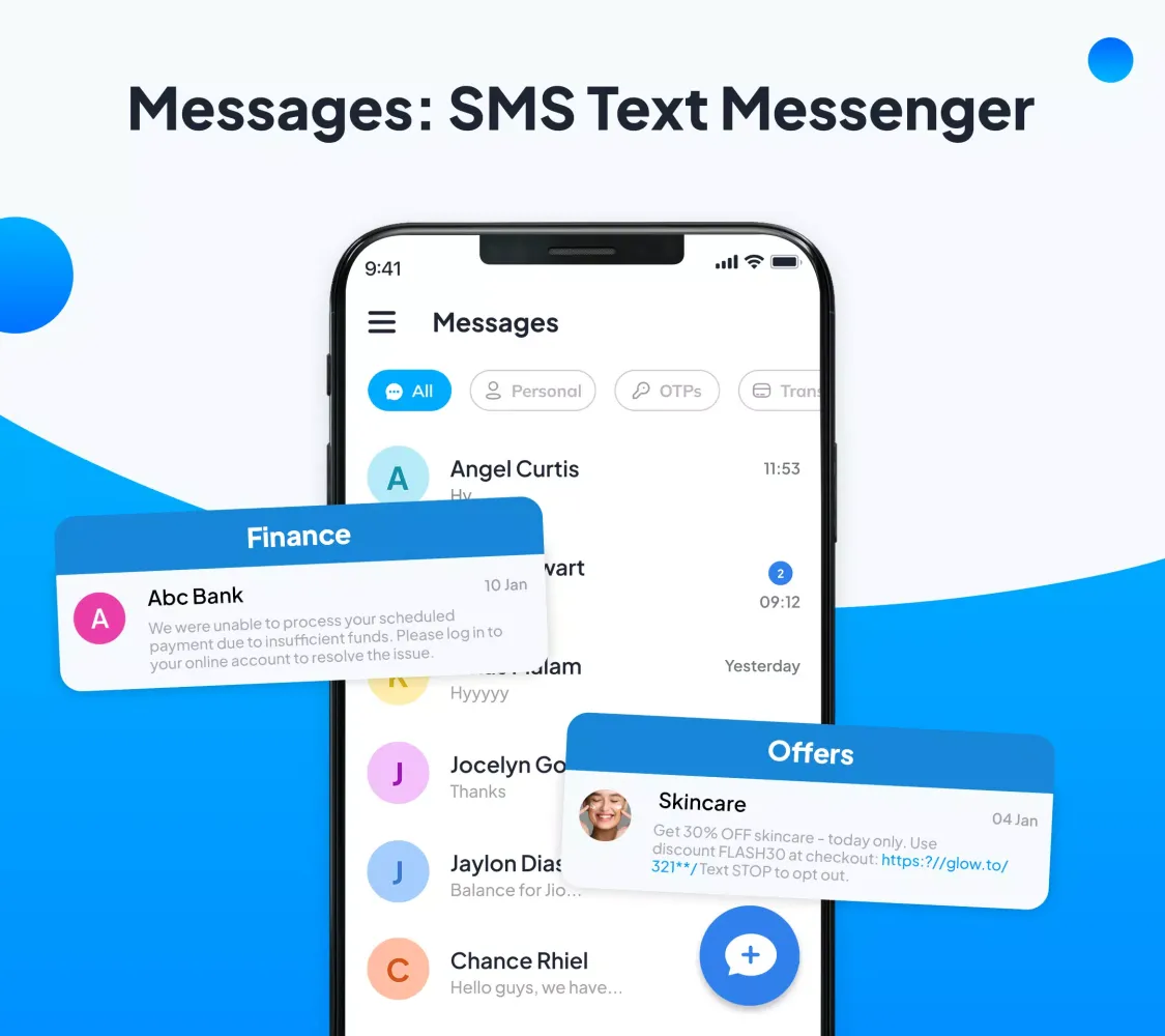 Messages: SMS Text Messenger Screenshots