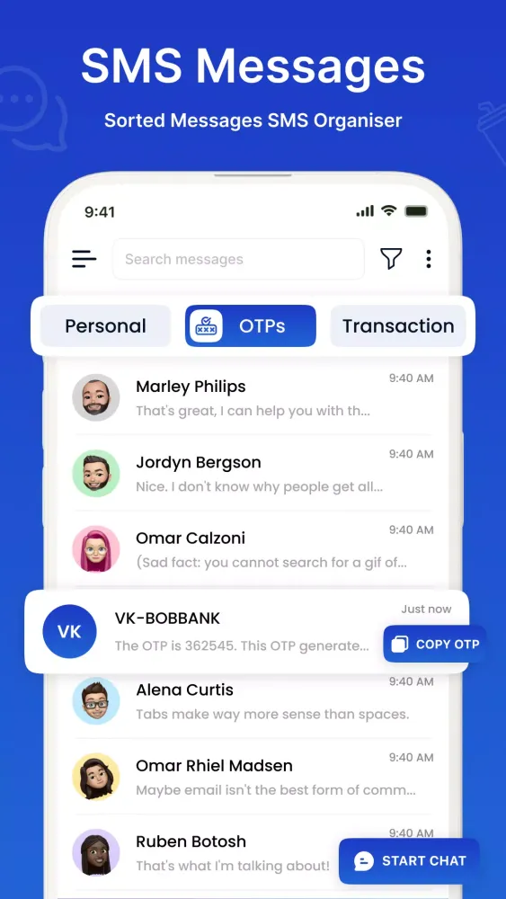 Zrzuty ekranu Messages