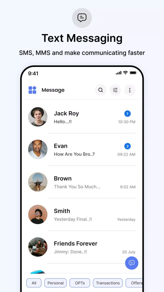 Messages - Text SMS App Screenshots