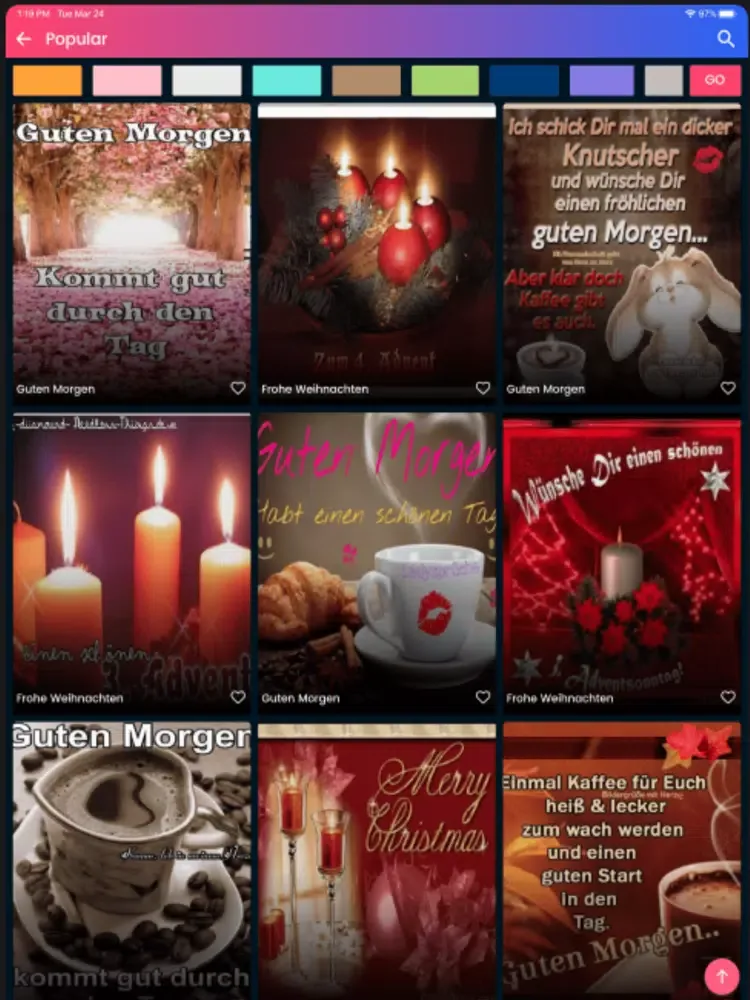 Скриншоты Guten Morgen-Gute Night iPad 