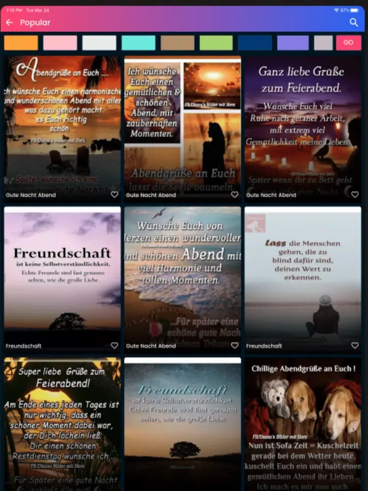 Скриншоты Guten Morgen-Gute Night iPad 