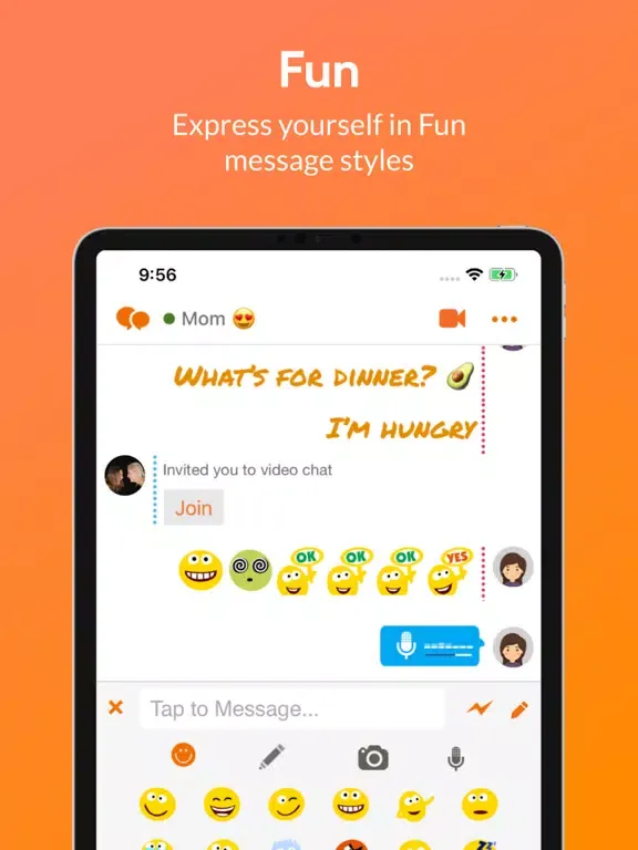 Ảnh chụp màn hình của Juus Private Messenger iPad 