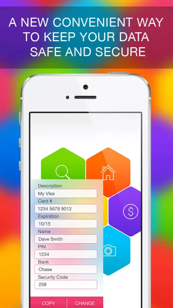 Screenshot di Data MESS - password manager and secure photo vault