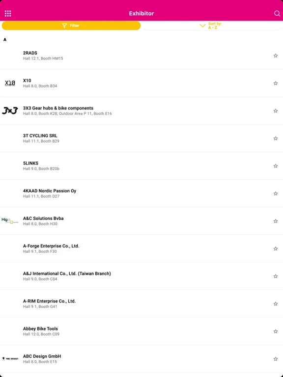 Capturas de tela do EUROBIKE iPad 