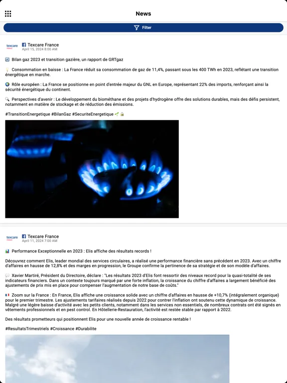 Скриншоты Texcare France iPad 