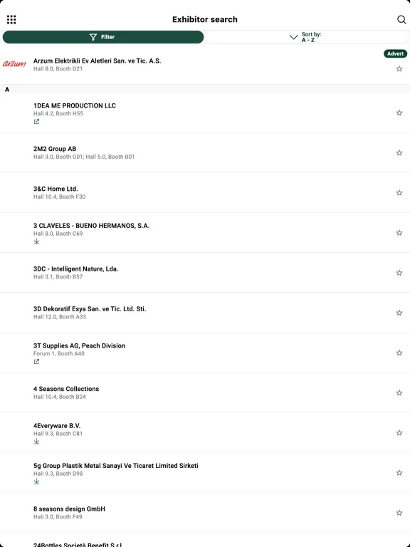 Capturas de pantalla de Ambiente Navigator iPad 
