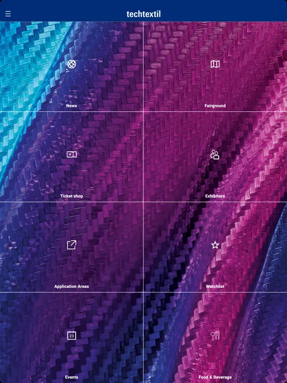 Captures d'écran de Techtextil Navigator iPad 