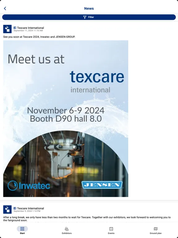 Capturas de pantalla de Texcare Navigator iPad 