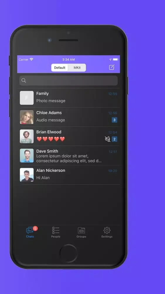 Tangkapan layar Monkey GO - Instant Messenger